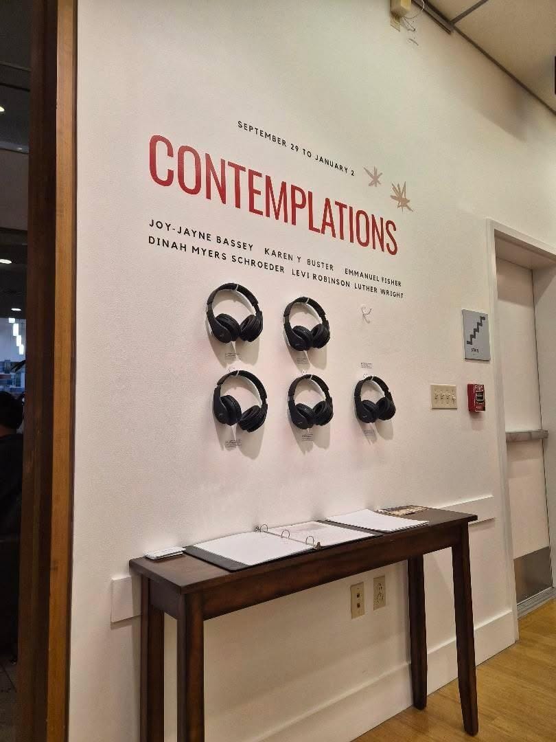 Exhibition title wall